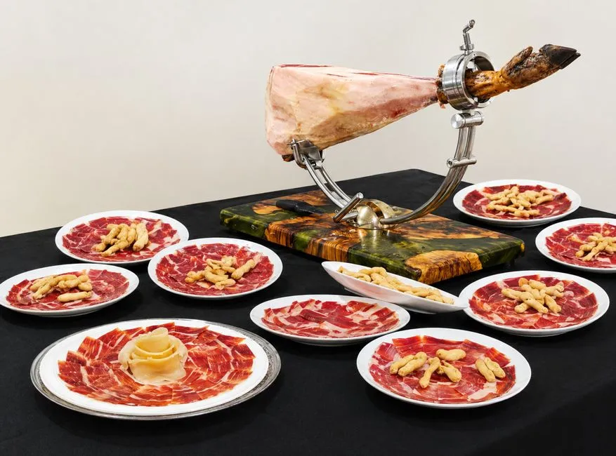 Hand-carved acorn-fed Iberian ham